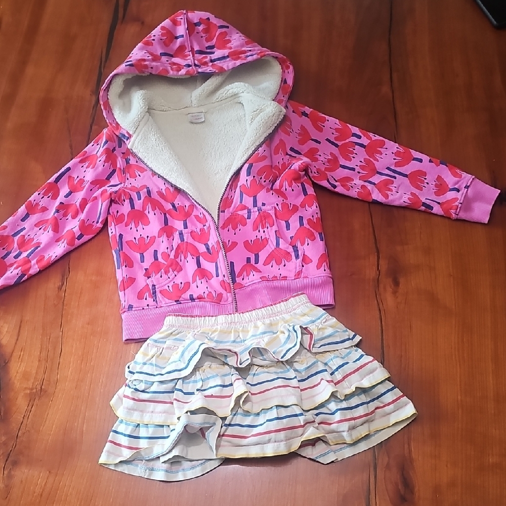 Pink Patterned Kids Hoodie